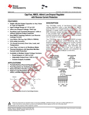 TPS73615DRBR datasheet  